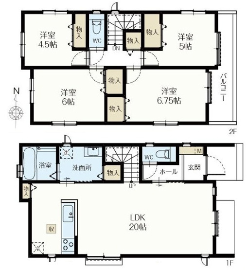 【間取り】 | 藤沢市湘南台6丁目 新築戸建 全2棟