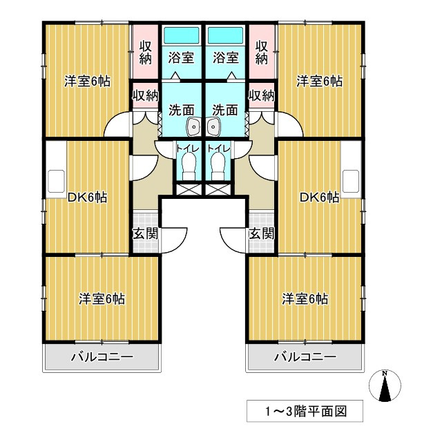 あま市七宝町桂薮之内の一棟マンションの間取り