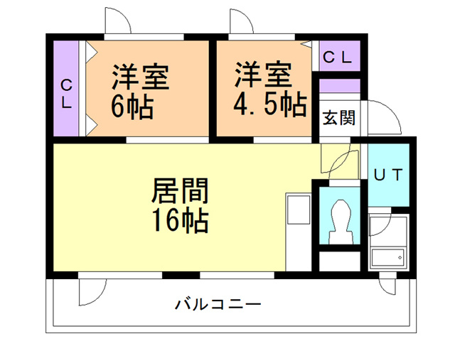 コーポあじさいの間取り