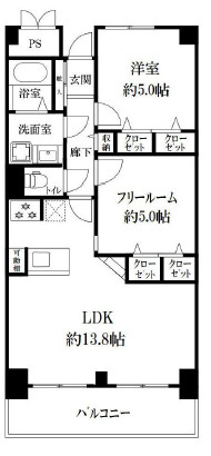 西長堀ガーデンハイツの間取り|西長堀ガーデンハイツ　間取り