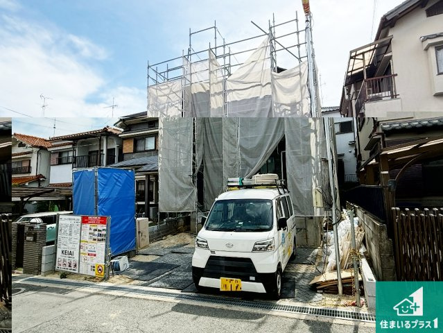 寝屋川市成田東が丘　第1期　新築一戸建ての外観|現在の進捗状況です！順調に作業進行中、完成が待ち遠しいです！詳細の間取り等、お気軽にお問い合わせください！