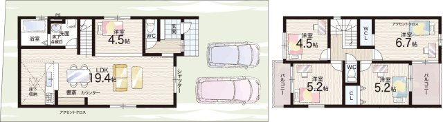 29日(土)30日(日)現地ご見学可能！　寝屋川市成田東が丘　限定1邸の間取り