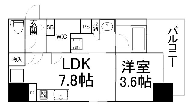 【間取り】 | ザ・大阪レジデンス備後町