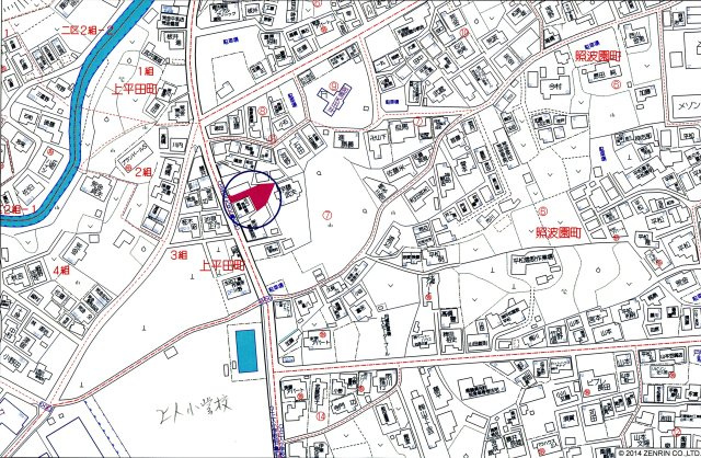 別府市照波園の地図