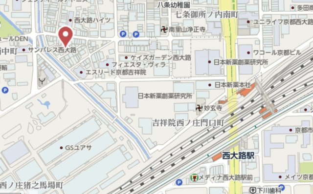 京都市南区吉祥院西ノ庄東屋敷町　建築条件なし土地の地図