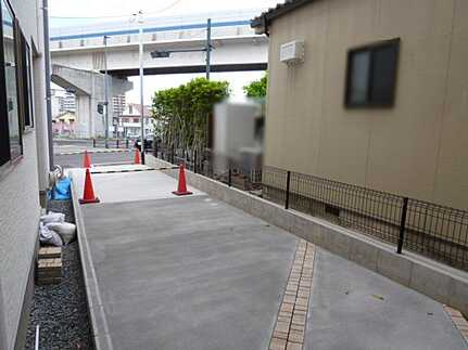 中区江波本町の前面道路含む現地写真