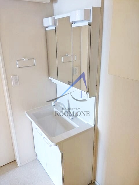 ムーンライトコントラバスの洗面所|洗面台です。