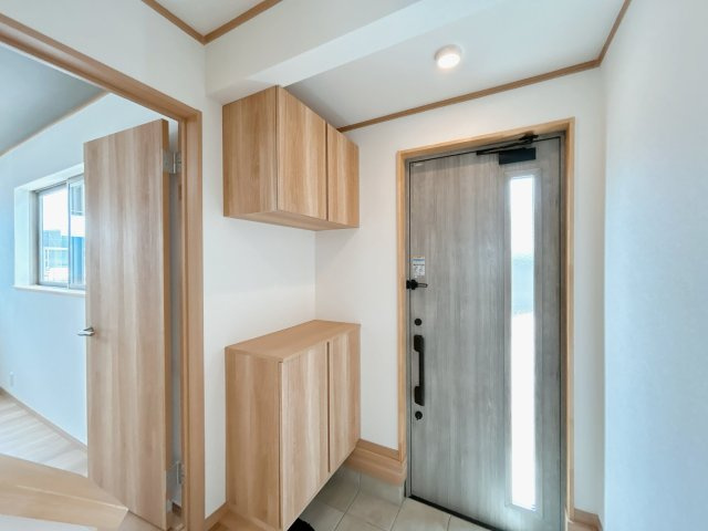 中古戸建　岩瀬郡鏡石町岡ノ内　第一小・鏡石中の玄関|〈リフォーム済み〉