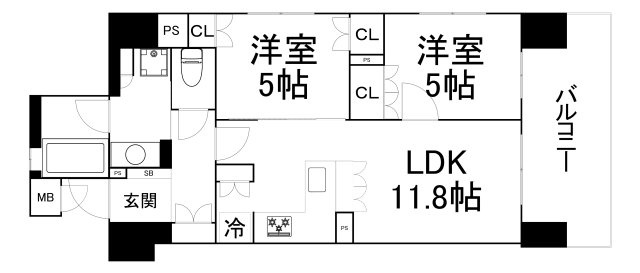【間取り】 | リーガル南久宝寺Ⅱ
