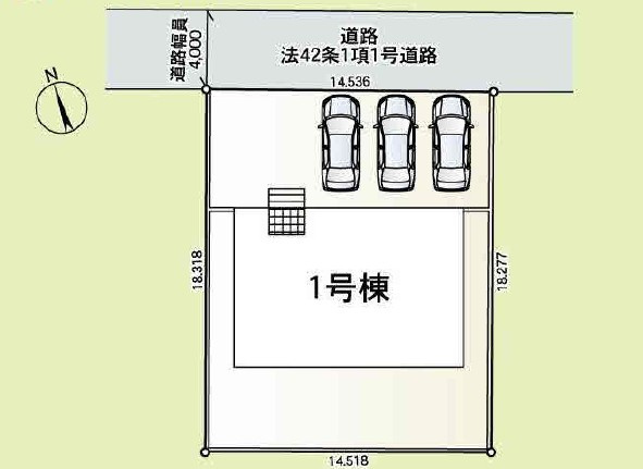 新築　太田市南ヶ丘町第2　1号棟　Cradle Gardenの区画図|全1区画の物件です。土地約80坪。