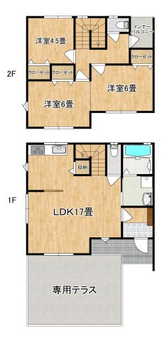 グランドール石崎の間取り|使い勝手の良い間取りです♪