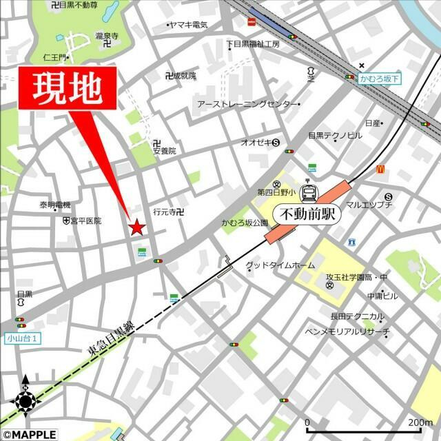 パークヒルズ目黒の地図| 地図になります。