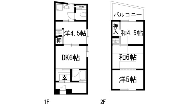 【間取り】 | 豊島北1丁目テラスハウス