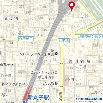 【地図】 | ストーク新丸子２番館