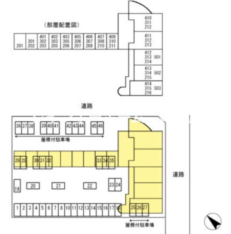 ブリランテ ※初期費用分割あと払いサービス利用可能物件の区画図