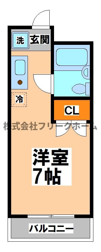 武蔵野市西久保３丁目の賃貸マンションの間取り