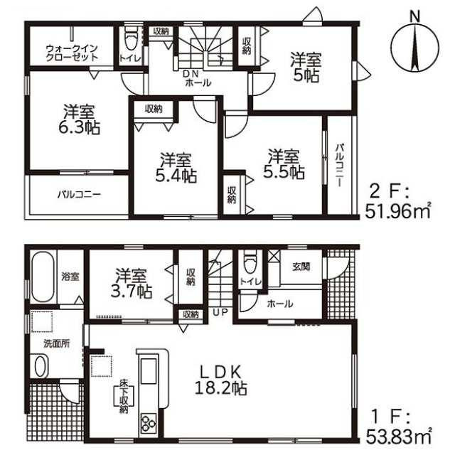 仲介手数料無料）稲沢市祖父江町第３の間取り| 