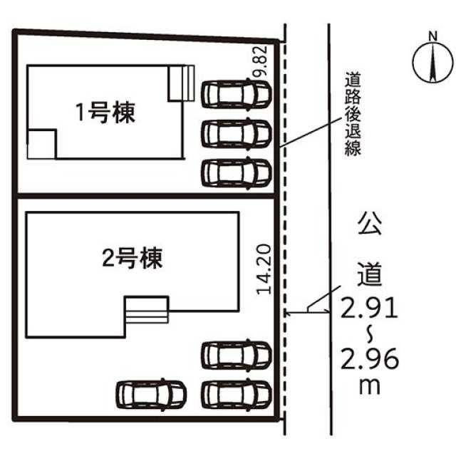 仲介手数料無料）稲沢市祖父江町第３の区画図| 
