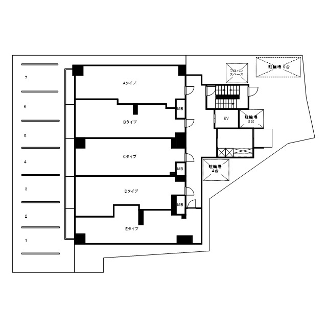 月光呉本町ツインタワーアインス（壱番館）の間取り