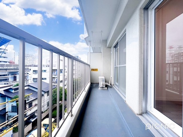 中銀新葛西マンシオンのバルコニー