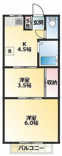 行徳石田マンションの間取り