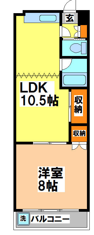 武蔵野市吉祥寺南町５丁目の賃貸マンションの間取り