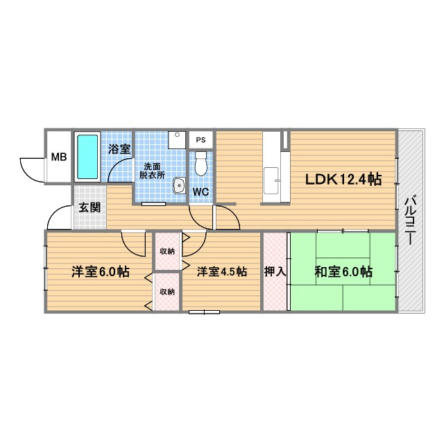 ボヌールの間取り