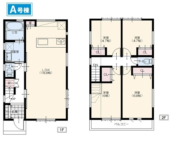 【間取り】 | 藤沢市大鋸 新築戸建 全3棟