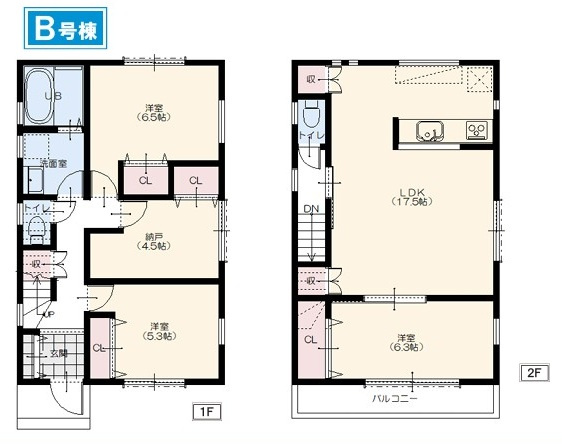 【間取り】 | 藤沢市大鋸 新築戸建 全3棟