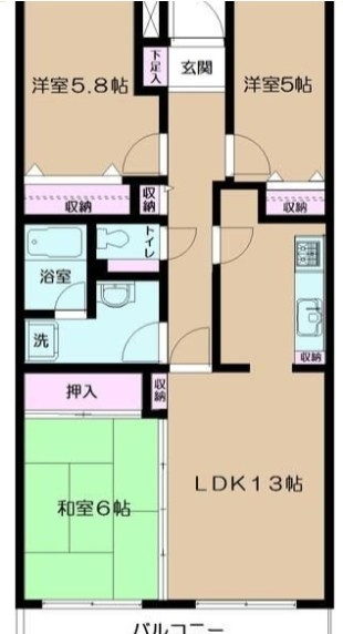 イーストパーク胡録台の間取り