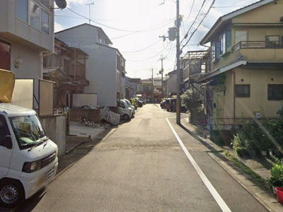 【前面道路含む現地写真】 | 山科区川田菱尾田　中古テラスハウス