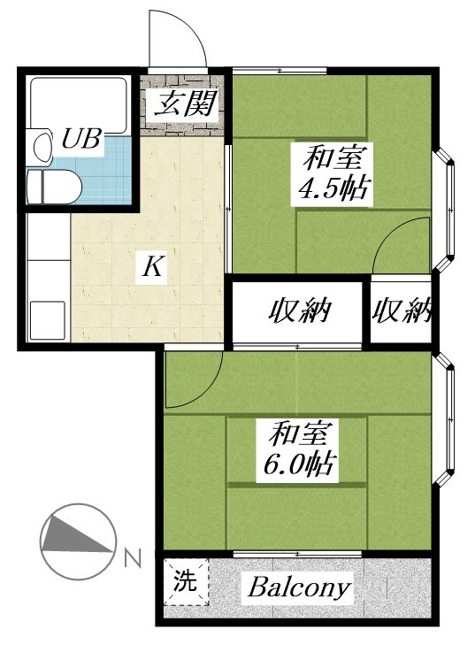 第1奥住コーポの間取り