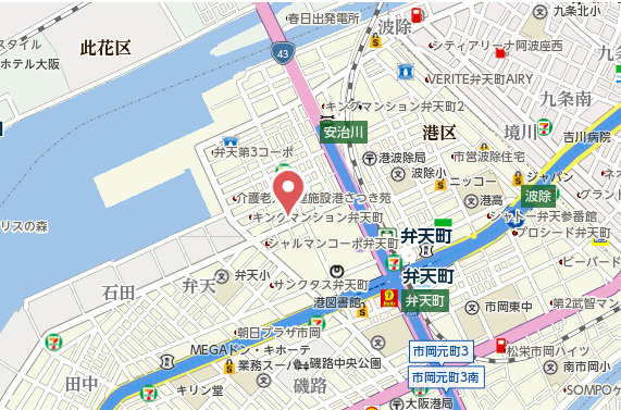 【地図】 | エスリード弁天町グランツ