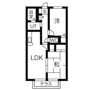 第2グリーンコーポ守山の間取り