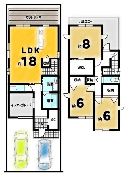 小山小川町の間取り