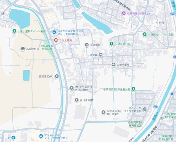 ●5(土)6(日)現地案内可能！　大和郡山市小泉町　全2邸の地図
