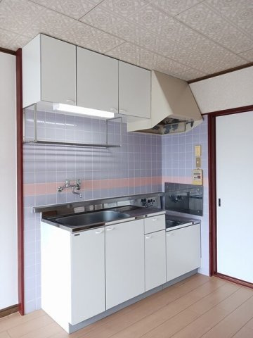 熊本市中央区保田窪１丁目の賃貸マンションのキッチン|お料理しやすいキッチンです