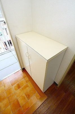 熊本市東区新外２丁目のアパートの玄関|毎日通る玄関はこちらです