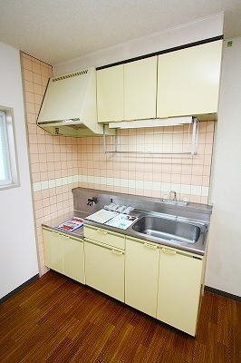 熊本市東区新外２丁目のアパートのキッチン|お料理しやすいキッチンです
