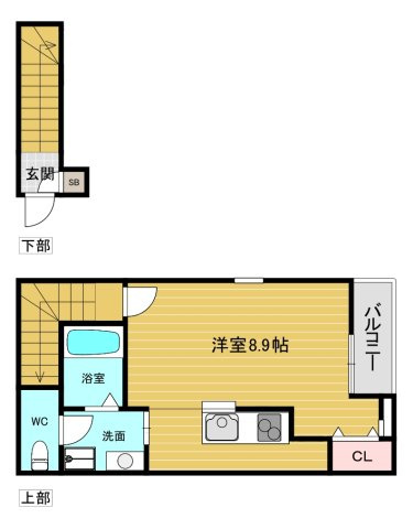 【間取り】 | あんしん+ＶｅｒＭ五ケ山22-2001