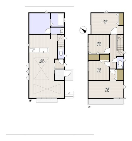 【間取り】 | 真砂1丁目貸家