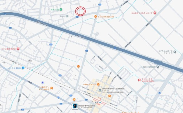 加古川市西神吉町岸（全２区画）土地1号地の地図