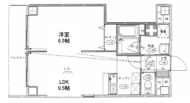 ルミエール難波の間取り
