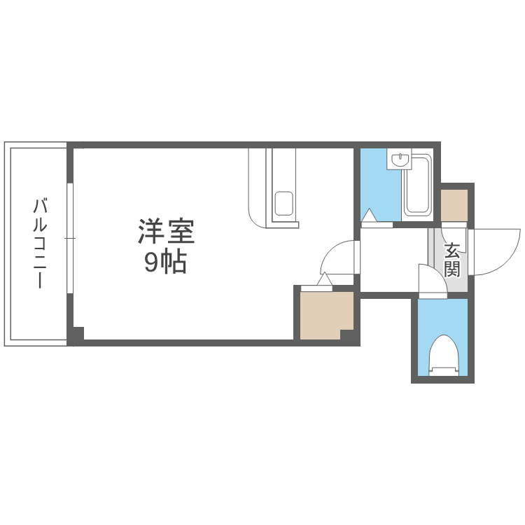 大阪市生野区巽南１丁目の賃貸マンションの間取り