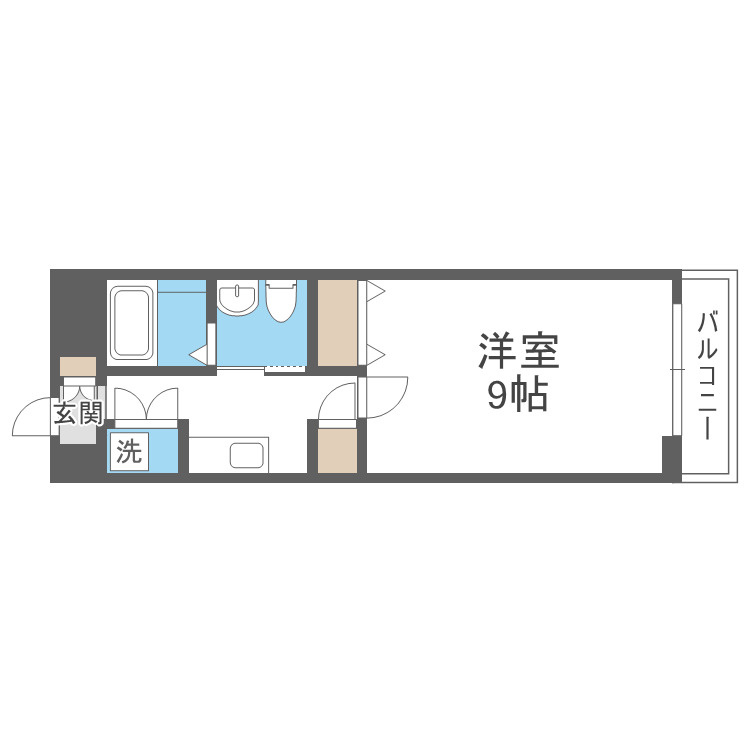東大阪市下小阪１丁目の賃貸マンションの間取り