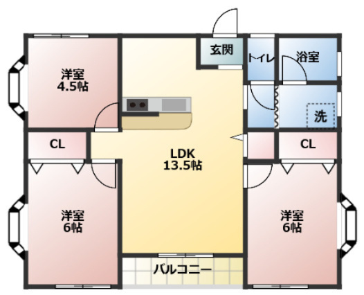 アイギハイツの間取り