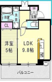 アスタピア新長田エスタプレシオスの間取り