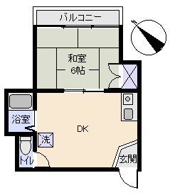 熱海市　ファンシービルの間取り