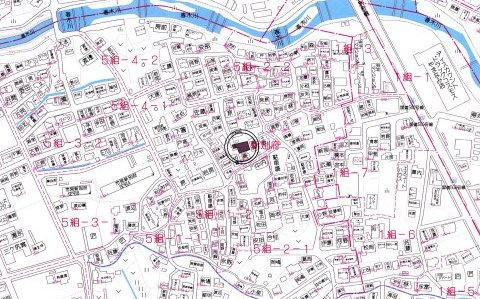別府市新別府町の地図