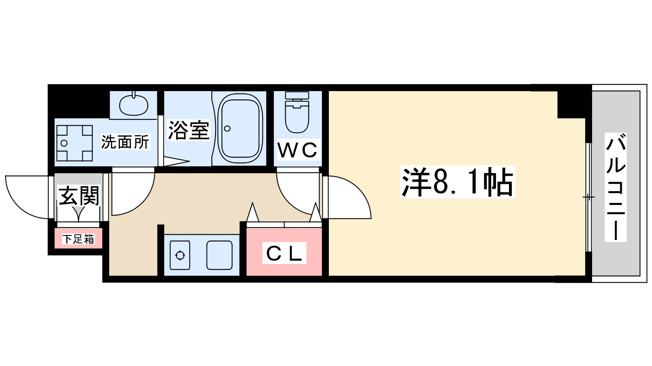 【間取り】 | ベルフェリーク天満橋